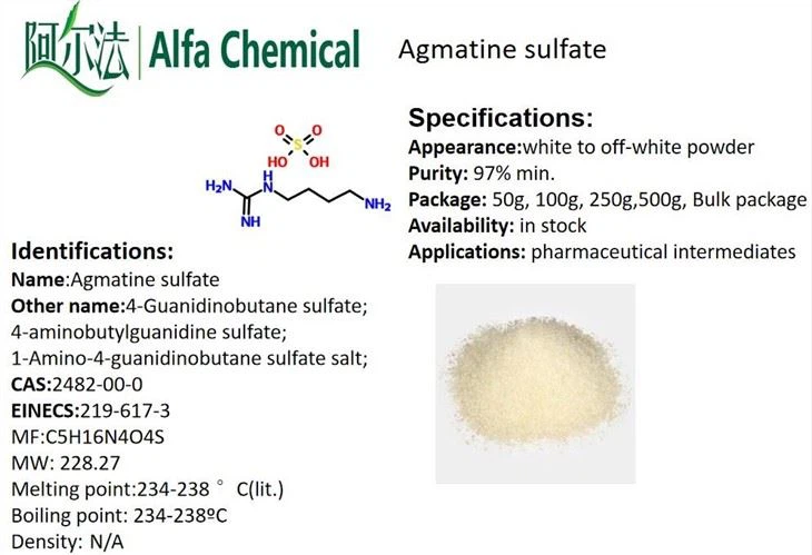CAS NO.2482-00-0 Agmatine Sulfate