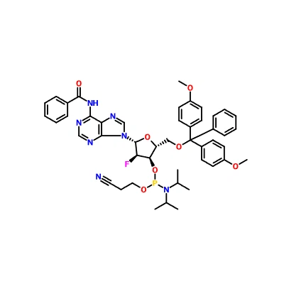 CAS 136834-22-5 | N-Benzoyl-5'-O-[bis(4-methoxyphenyl)phenylmethyl]-2'-deoxy-2'-fluoroadenosine 3'-[2-cyanoethyl N,N-bis(1-methylethyl)phosphoramidite]