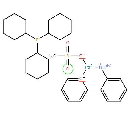 CAS:1445086-12-3 | Methanesulfonato(tricyclohexylphosphine)(2'-aMino-1,1'-biphenyl-2-yl)palladiuM(II) DichloroMethane Adduct