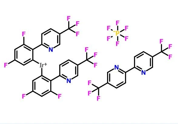CAS:1973375-72-2 [5,5'-Bis(trifluoromethyl)-2,2'-bipyridine-κN,κN]bis[3,5-difluoro-2-[5-(trifluoromethyl)-2-pyridinyl-κN]phenyl]iridium Hexafluorophosphate