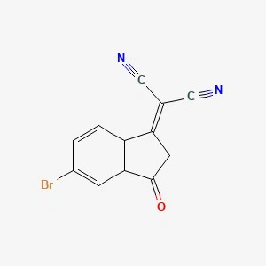 CAS:2304026-60-4 | 2-(5-Bromo-2,3-dihydro-3-oxo-1H-inden-1-ylidene)propanedinitrile