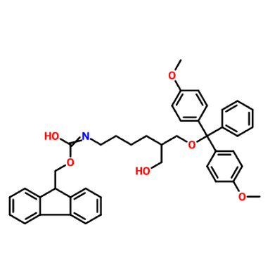 CAS: 147190-32-7 1-O-DiMethoxytrityl-2-(N-FMoc)-4-AMinobutyl)-1,3-propanediol, 90% Is White To Yellow Solid