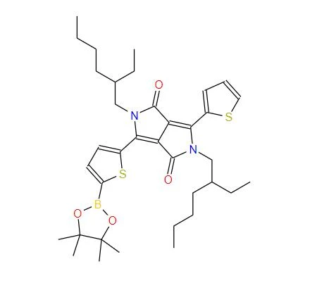 CAS:2197974-48-2丨2,5-Bis(2-ethylhexyl)-3-(5-(4,4,5,5-tetramethyl-1,3,2-dioxaborolan-2-yl)thiophen-2-yl)-6-(thiophen-2-yl)pyrrolo[3,4-c]pyrrole-1,4(2H,5H)-dione