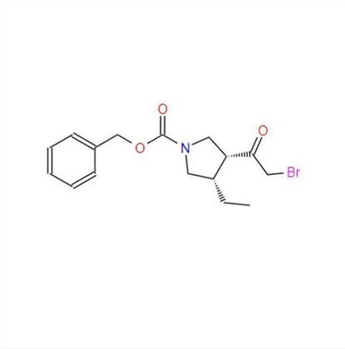 CAS:1428243-26-8丨(3R,4S)-3-(2-Bromoacetyl)-4-ethyl-1-pyrrolidinecarboxylic Acid Phenylmethyl Ester