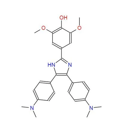 CAS:1886-13-1丨4,5-bis(4-dimethylaminophenyl)-2-(3,5-dimethoxy-4-hydroxyphenyl)imidazole
