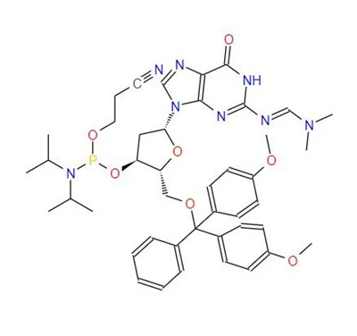 CAS:330628-04-1丨N4-(DIMETHYLAMINO)METHYLENE)-5'-O-(DIMETHOXYTRITYL)-2'-DEOXYGUANOSINE-3'-N,N-DIISOPROPYL (CYANOETHYL) PHOSPHORAMIDITE