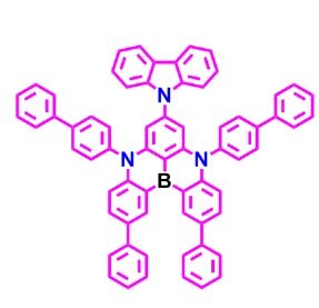 CAS:1878102-32-9丨5H,9H-[1,4]Benzazaborino[2,3,4-kl]phenazaborine, 5,9-bis([1,1′-biphenyl]-4-yl)-7-(9H-carbazol-9-yl)-2,12-diphenyl- CAS-no-1878102-32-9