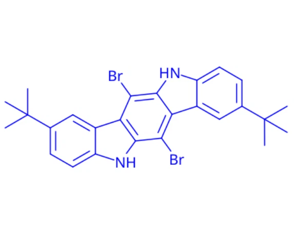 CAS:2254159-32-3 | 6,12-dibromo-2,8-di-tert-butyl-5,11-dihydroindolo[3,2-b]-carbazole