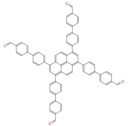 CAS:2734880-96-5 | 4',4''',4''''',4'''''''-(pyrene-1,3,6,8-tetrayl)tetrakis(([1,1'-biphenyl]-4-carbaldehyde))