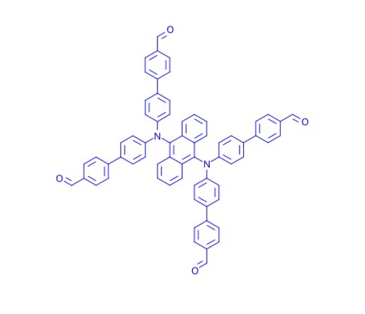 CAS:2962812-24-2 | N9,N9,N10,N10-tetrakis(4'-carbaldehyde-[1,1'-biphenyl]-4-yl)anthracene-9,10-diamine